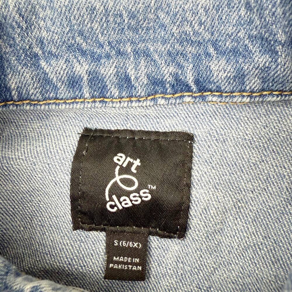 Art Class Distressed Denim Jacket - Picture 4 of 5